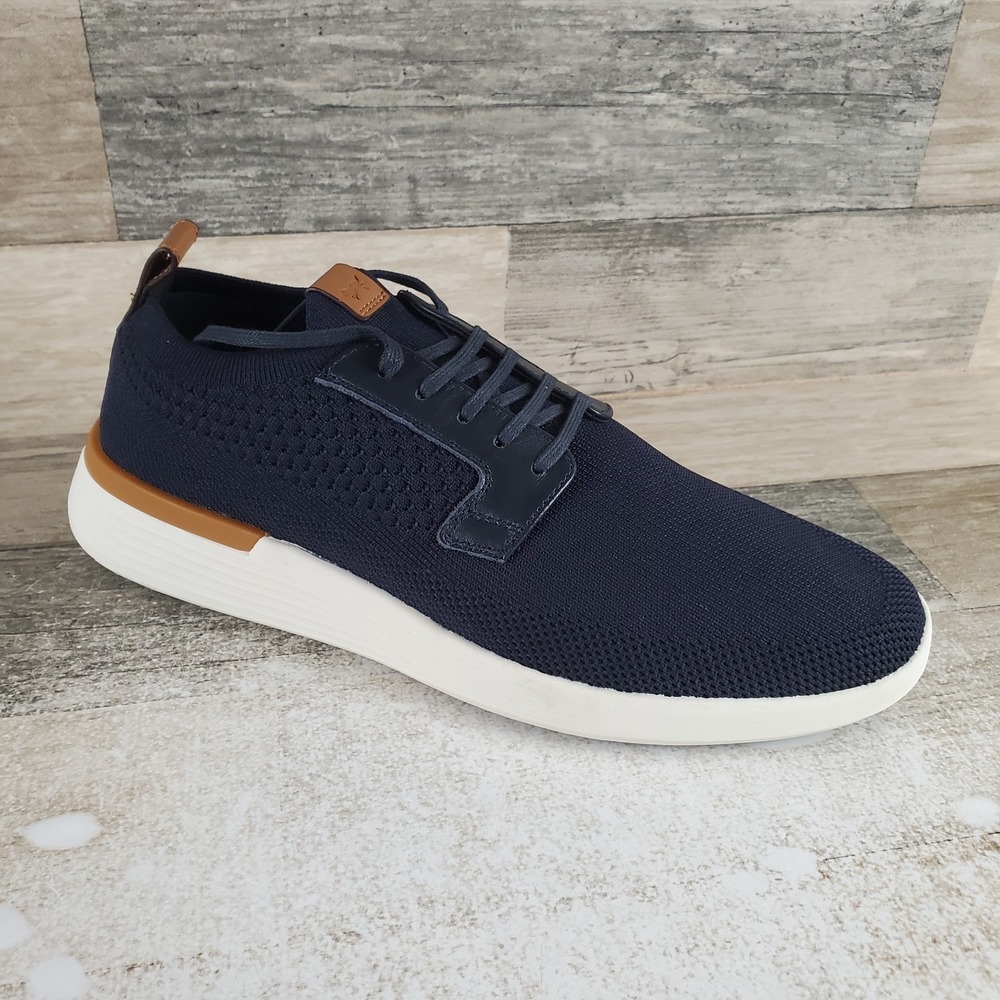 Wolf & Shepherd SwiftKnit Derby Shoes Mens Sz‎ 6 Navy White Lace Up Sneaker